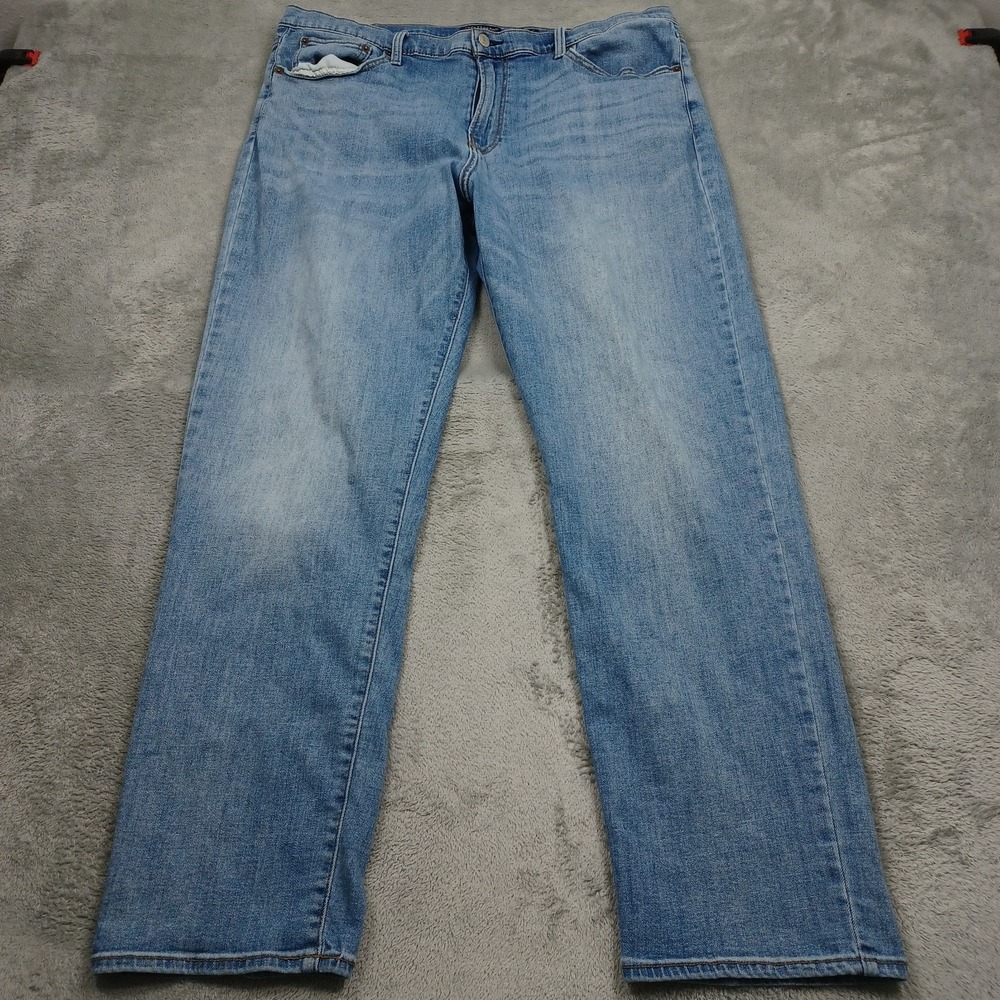 Lucky Brand Jeans Mens 40x32 Blue Denim 329 Classic Straight Preppy Light Wash